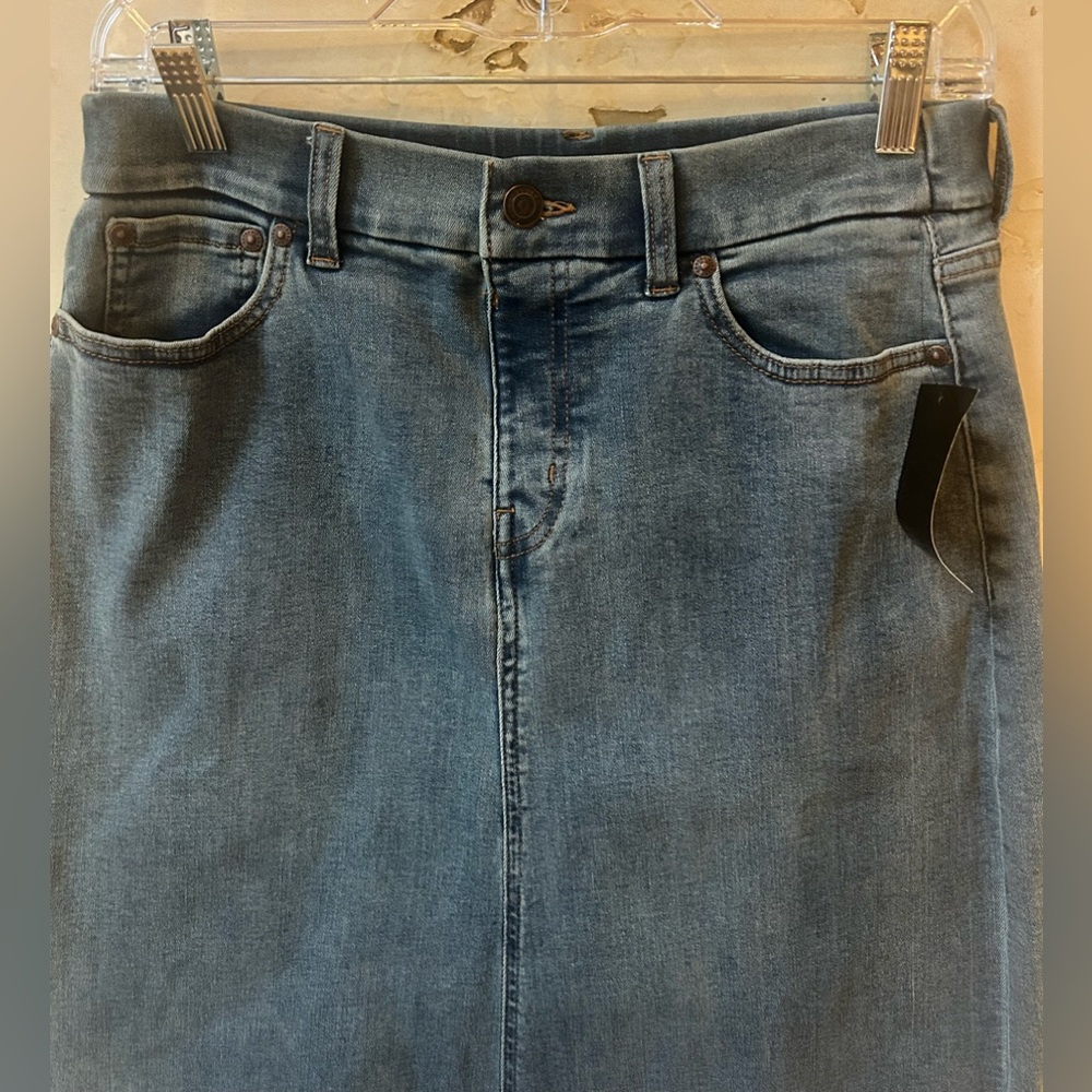 NWT Canyon Retreat Long Denim Skirt | Classic Long Blue Jean Skirt Size 8 - Picture 4 of 10